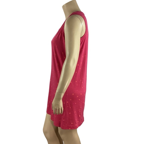 Wildfox Sleep Tank Dress Pink Stars Large - Picture 4 of 7